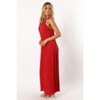 Petal and Pup Womens Melody Plisse Halter Maxi Dress - 4 of 4