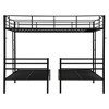 TIRAMISUBEST Metal Bunk Bed No Box Spring Needed for Kids Teens - 3 of 4
