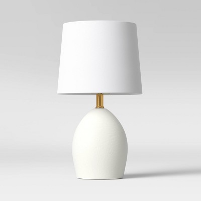 Casual Ceramic Table Lamp White (Includes LED Light Bulb) - Threshold™