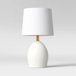 Resin Table Lamp (includes Led Light Bulb) White - Hearth & Hand™ With ...