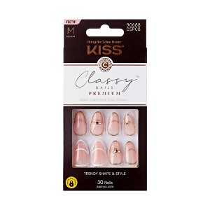 KISS Products Classy Fake Nails Premium - Over the Moon - 33ct - 1 of 4