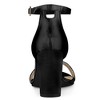 Allegra K Women's Satin Open Toe Ankle Strap Chunky Sandals - 4 of 4