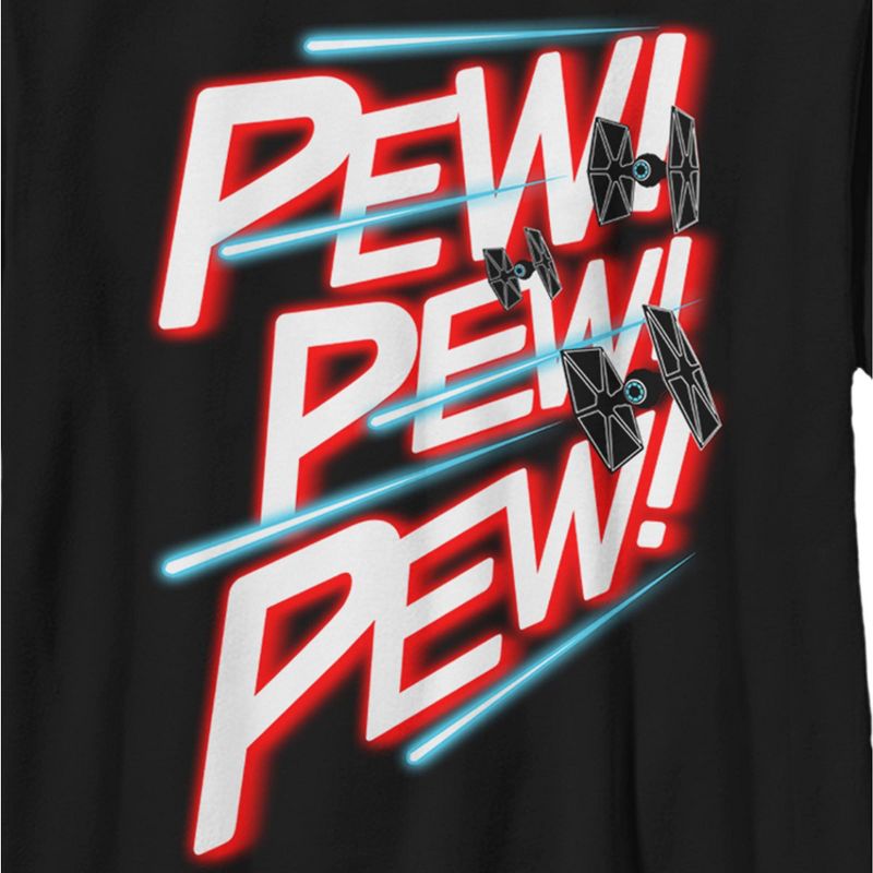 Boy's Star Wars: A New Hope TIE Fighter Pew Pew Pew T-Shirt, 2 of 6