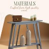 Kings Brand Furniture Console Table - Narrow Sofa Table with Storage Shelf for Hallway, Front Hall, Entryway, Living Room - 4 of 4
