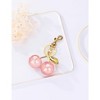 Attop Cherry Bag Charm Cute Cherry Accessories Sparkling Purse Charms for Women Gold+pink - 3 of 4
