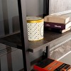 INFURNIC Decorative Bookshelf 5 Tier Ladder Shelf Office Furniture Bookcase Modern Metal Frame Storage, Gray, 13"*23"*52" - 2 of 4