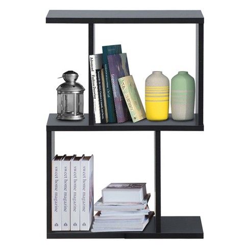 Tangkula 4-layer Corner Storage Rack Freestanding Display Bookshelf White :  Target