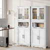 Tall Cabinet, Freestanding Storage Cabinet with Glass Doors and Adjustable Shelves and Drawers, 67" Tall Cabinet for Kitchen, Pantry, Living Room - 3 of 4