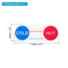 Unique Bargains Acrylic Self-Adhesive Decor Home Business Oval Cold/Hot Water Label - 2 of 4