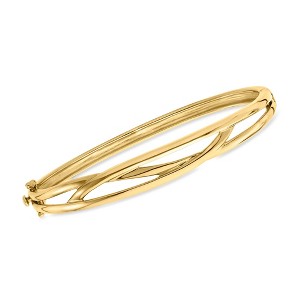 Pure Collection by Ross-Simons 18kt Gold Vermeil Crisscross Bangle Bracelet - 1 of 4