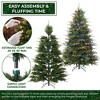 Casafield Pre-Lit Aspen Fir Artificial Christmas Tree with White & Multicolored LED Lights, Sturdy Stand - 3 of 4