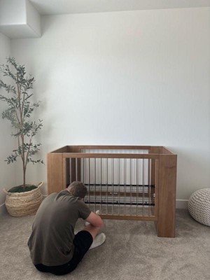 Delta Children - Aerin 4-in-1 Convertible Crib - Aged Oak (845