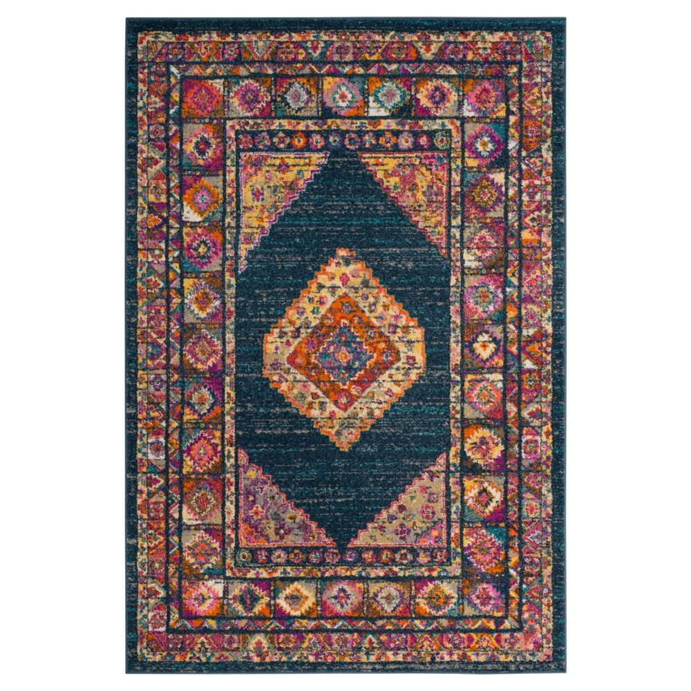 6'x9' Blue Geometric Loomed Area Rug - Safavieh