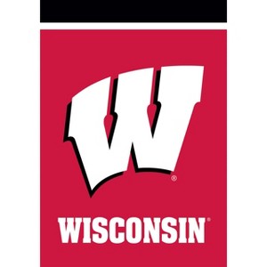 Briarwood Lane Wisconsin Badgers House Flag NCAA Licensed 28" x 40" - 1 of 4