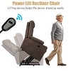 Costway Power Lift Chair Electric Recliner Sofa for Elderly Fabric Reclining Sofa w/ 8 Point Massage - 4 of 4