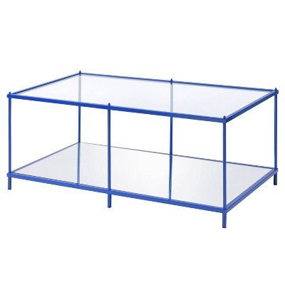 Lindenham Glass Top Coffee Table Blue - miBasics