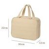 Anna-Kaci Hanging Toiletry Bag with Large Capacity and Transparent Mesh Compartments 12x8.5x4.5in - Light Beige - 2 of 4