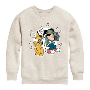 Boys' - Disney - Mickey & Friends Graphic Long Sleeve Fleece Sweatshirt - 1 of 4
