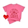 Simply Sage Market Women's All You need Is Love Flower Short Sleeve Garment Dyed Tee - 3 of 4