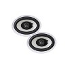 Pyle PLMR692 6 x 9 Inch 260 Watt Water Resistant Marine Outdoor Boat ATV Sound System Speakers w/ Removable Grill & Poly Carbon Cone, White (1 Pair) - 2 of 4