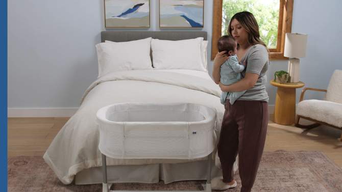 Sealy Airy Dreams 2-in-1 Bassinet &#38; Bedside Sleeper, 2 of 13, play video