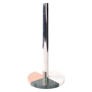 Lexi Home Marble Counter Mount Paper Towel Holder - Multi-colored - 1 of 4