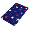 Northlight Blue Coir Red and White Stars Americana Outdoor Doormat 18" x 30" - 4 of 4