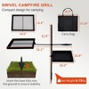 Winado Swivel Campfire Grill Skillet Combo Portable Heavy Duty Camping Grill Grate - 2 of 4