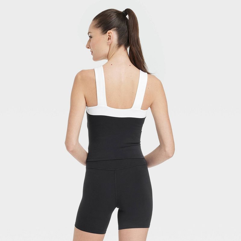 Women's Everyday Soft Square Neck Cropped Tank Top - All In Motion™, 2 of 8