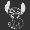 Men's Lilo & Stitch Negative Black and White T-Shirt - 2 of 4