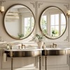 BEAUTYPEAK Beaded Round Wall Mirror Decorative Vanity Bathroom Mirror with Resin Frame - 3 of 4