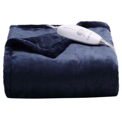 Heated Blanket Electric Throw, Reversible Two-Color Flannel Heating Blankets, Soft Heated Throws for Couch with 5 Heat Setting