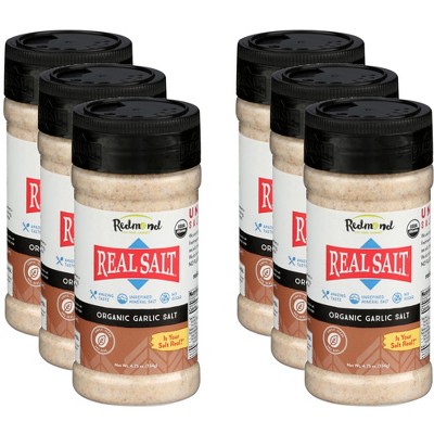 Redmond Realsalt Salt Garlic - Pack of 6 - 4.75 oz