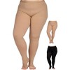 Absolute Support Women’s Plus Size 20–30mmHg Graduated Compression Pantyhose, Open Toe Opaque – Circulation, Edema & Swelling Relief, A214PS - 2 of 4