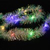 116.0 Inch Tinsel Garland Multicolored 30 Led Lights Iridescent Tree Garlands - 3 of 3