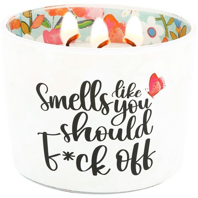 Pavilion Gift Company - Off - 11 oz - 100% Soy Wax Candle Scent: Tranquility - Flame Candles