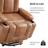 coucheta Power Lift Recliner Chair, Oversized Massage Recliner with Vibration & Lumbar Heating, Lift Chair with Side Pockets and Cup Holders - 4 of 4