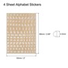 Unique Bargains 3D Small Self-Adhesive A to Z Alphabet Resin Stickers 4 Sheets - 2 of 4