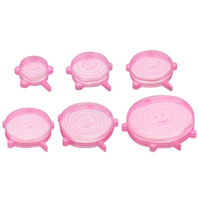 Unique Bargains Reusable Silicone Stretch Lids for Bowls and Food Covers 3 Sets