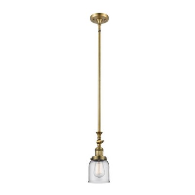 Bell - 1 Light Stem Hung Tiltable Mini Pendant In Industrial Style-14 Inches Tall and 5 Inches Wide