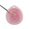 Unique Bargains Teardrop Shape Makeup Brush Cleaning Mat 1 Pc - 3 of 4