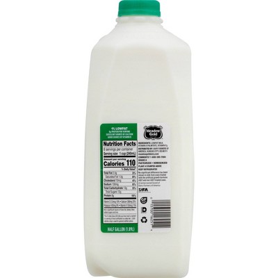 Meadow Gold 1% Milk - 0.5gal