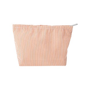 Unique Bargains Seersucker Stripes Makeup Bag 1 Pc - 1 of 4