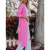 Essential Solid Open Front Maxi Long Knitted Cardigan Sweater for Women - 2 of 4