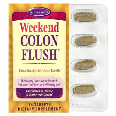 Nature's Secret Weekend Colon Flush®, 16 Tablets