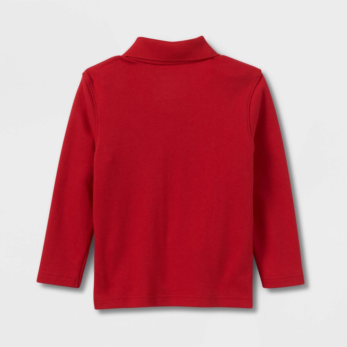 Toddler Boys' Long Sleeve Interlock Uniform Polo Shirt - Cat & Jack™ - thumbnail 5
