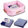 Touchdog Polka-Striped Designer Premium Squared Dog Bed - 2 of 2