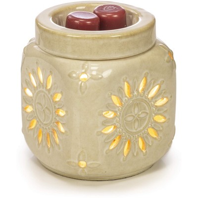 HOSLEY® Ceramic Electric Candle Warmer, Red Color, 6 inches High
