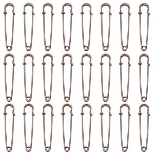 Unique Bargains Metal DIY Blankets Crafts Brooch Making Home Sewing Large Safety Pins 60 Pcs - 1 of 4