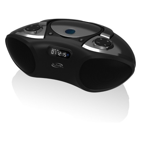 iLive Audio Bluetooth CD Boombox with FM Tuner - Black (IBC233B)